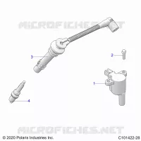 ELECTRICITE, IGNITION COIL, WIRE AND SPARK PLUG
