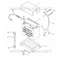 SUPPORT BATTERIE SL 750 B944070 (4927012701016A)