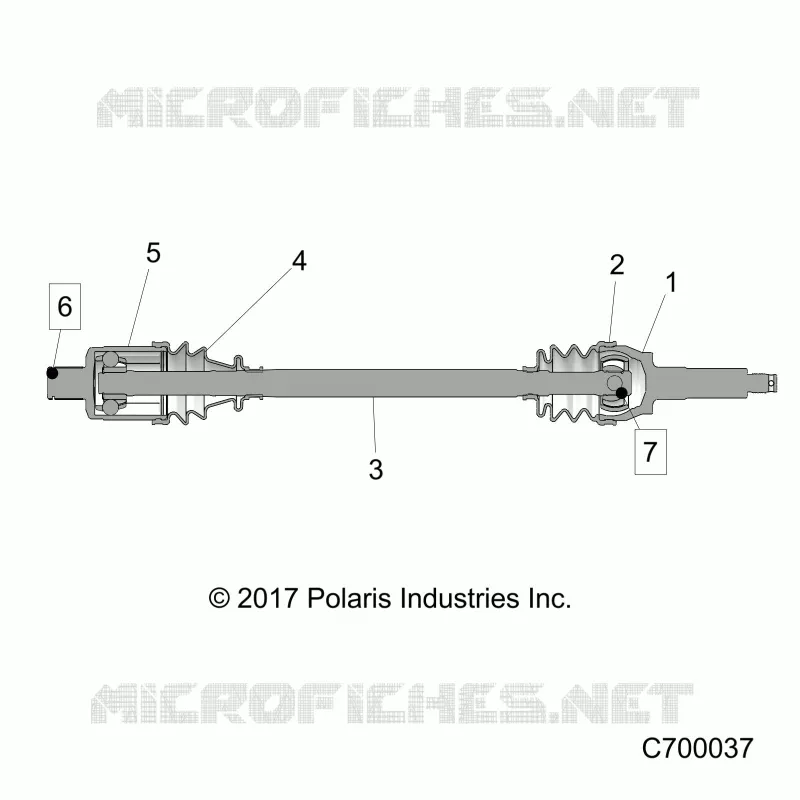SYSTEME DE TRANSMISSION, REAR HALF SHAFT