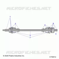 SYSTÃˆME DE TRANSMISSION, FRONT HALF SHAFT