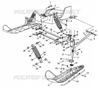 SUSPENSION AVANT AND SKI 440 XCR 0941760 (4925182518011A)