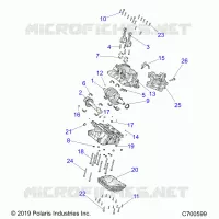 ENGINE, CRANKCASE AND VILEBREQUIN