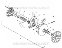 EMBRAYAGE DE TRANSMISSION 600 XCR SP 0965677 AND EUROPEAN 600 XCR SP E965677 (4932063206C001)