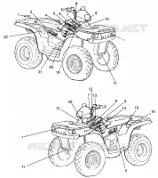 EMBLEMES SPORTSMAN 500 W969244 and SWEDISH SPORTSMAN 500 S969244 (4936093609A009)