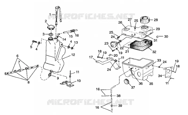 RESERVOIR D'HUILE / BOITE A AIR 500 INDY 0982764(A)(B) AND EUROPEAN 500 INDY E982764A (4942104210C006)