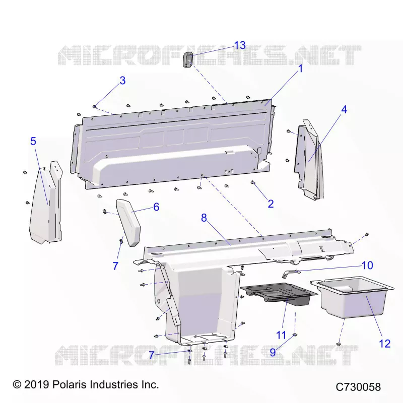 CARROSSERIE ARRIERE CLOSEOFF, AND FENDERS