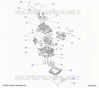 ENGINE, CRANKCASE AND VILEBREQUIN