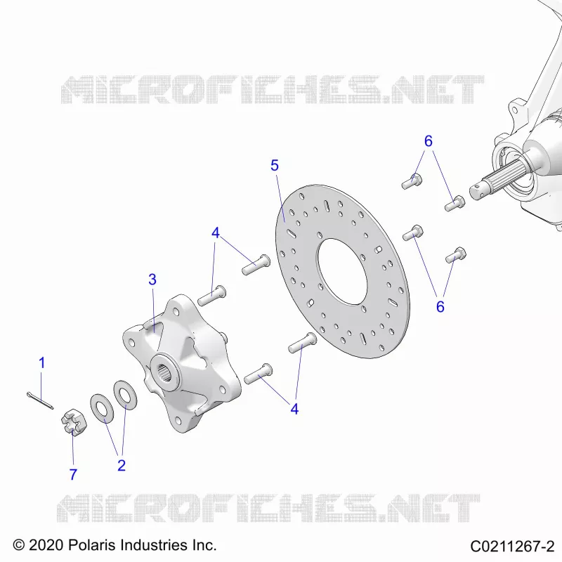 SUSPENSION AVANT HUB AND BRAKE DISC
