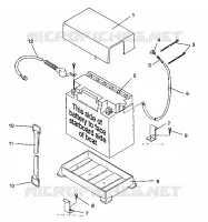 SUPPORT BATTERIE SL 650 / B934058 (4924732473015A)