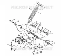 BRAS OSCILLANT ET AMORTISSEUR ARRIERE Sport 400L W958540 (4930133013B010)