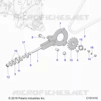 DRIVE TRAIN, TENDEUR DE CHAINE AND SPROCKET