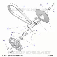 SYSTÃˆME DE TRANSMISSION, SECONDARY CLUTCH