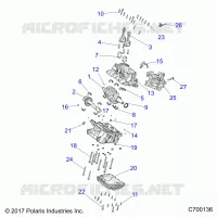 ENGINE, CRANKCASE AND VILEBREQUIN