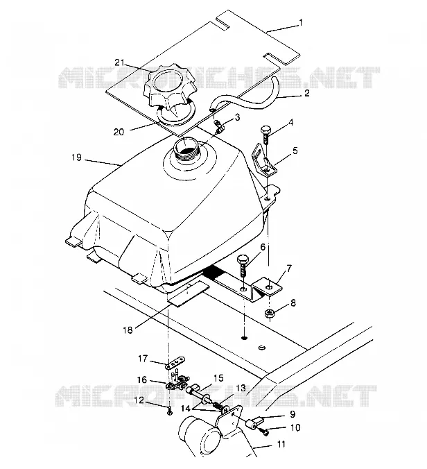RESERVOIR A CARBURANT Sport 400L W948540 (4927232723A011)