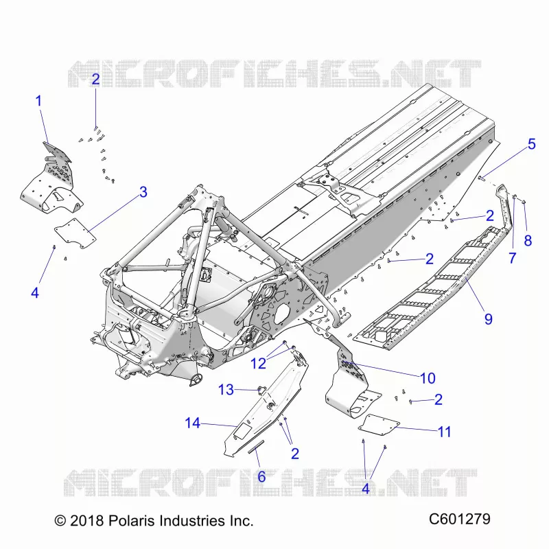 CHASSIS, PROTECTION D'EMBRAYAGE/FOOTRESTS/RUNNING BOARDS