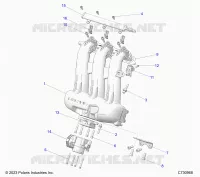 ENGINE, INTAKE MANIFOLD, CORPS DE PAPILON, FUEL RAIL