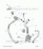 MOTEUR, WATERPUMP AND BYPASS