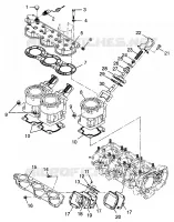 CYLINDER, HEAD   ECHAPPEMENT SOUPAPES