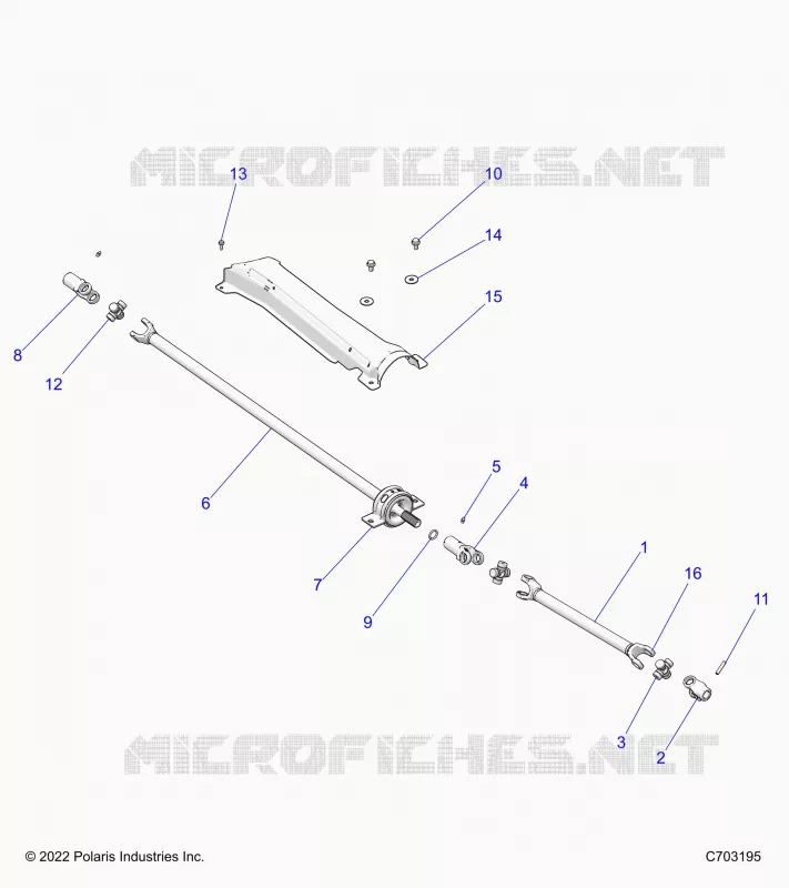 SYSTÃˆME DE TRANSMISSION, PROP SHAFT