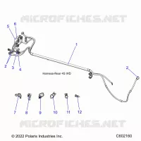 ELECTRICITE, WIRE HARNESS, REAR