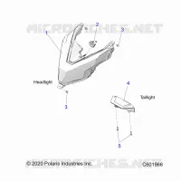 ELECTRICITE, HEADLIGHT AND TAILLIGHT