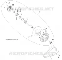 SYSTÈME DE TRANSMISSION, SECONDARY CLUTCH