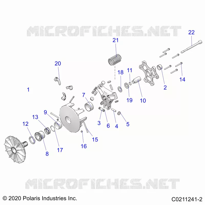 SYSTÃˆME DE TRANSMISSION, PRIMARY CLUTCH