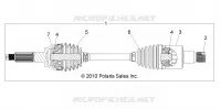 SYSTÈME DE TRANSMISSION ARRIERE HALF SHAFT