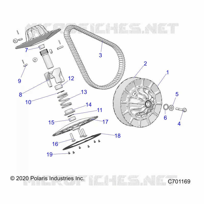 SYSTÃˆME DE TRANSMISSION, SECONDARY CLUTCH