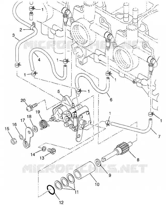 POMPE A HUILE 700 XCR 0985678(A) and EUROPEAN 700 XCR E985678 (4943114311D003)