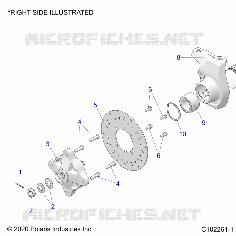 SUSPENSION AVANT HUB, CARRIER, AND BRAKE DISC