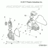 ENGINE, ALTERNATEUR  COVER HVAC