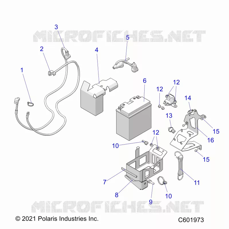 ELECTRICITE, E.S. BATTERY/BOX AND CABLES