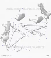 SUSPENSION, A-ARM AND SUPPORT MOUNTING
