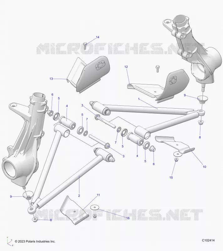 SUSPENSION, A-ARM AND SUPPORT MOUNTING