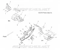 CHASSIS, PROTECTION D'EMBRAYAGE AND REPOSE PIEDS
