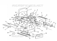 PORTE BAGAGES ET DOSSERET ASSEMBLY WIDETRAK / 0932064 (4922982298010A)