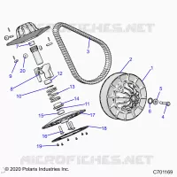 SYSTÃˆME DE TRANSMISSION, SECONDARY CLUTCH