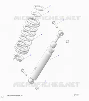 SUSPENSION, REAR SUPPORT AMORTISSEUR 