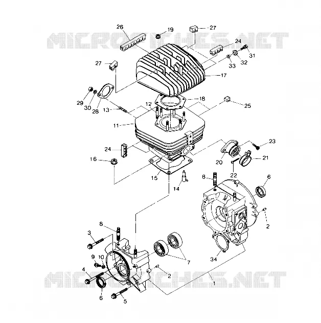 CRANKCASE AND CYLINDRE (4914781478031A)