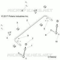SUSPENSION AVANT STABILIZER BAR- R19RSU99/A/B (C700032)