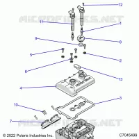 ENGINE, THROTTLE BODY AND COUVERCLE SOUPAPE