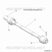 DRIVE TRAIN, ARBRE DE TRANSMISSION AVANT