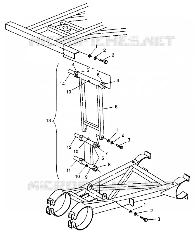 STABILISATEUR BRAS ARRIERE BIG BOSS 6X6 400L W97AE38A (4940814081C013)