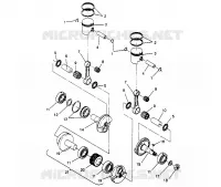 PISTON ET VILEBREQUIN SPORT 0960443, SPORT TOURING 0960243  AND EUROPEAN SP (4932223222C013)
