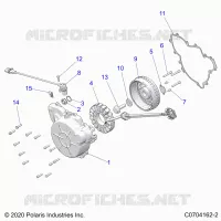 ENGINE, STATOR AND FLYROUE