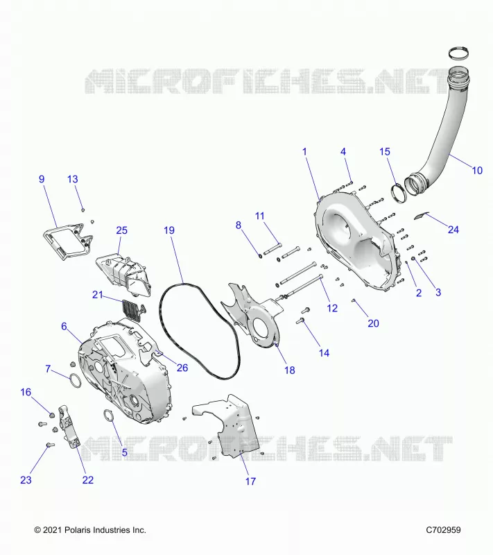 SYSTÃˆME DE TRANSMISSION, CLUTCH COVER AND DUCTING