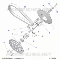 SYSTÃˆME DE TRANSMISSION, SECONDARY CLUTCH