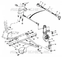 TRIANGLES SUSPENSIONS  Scrambler 400L W97BC38C (4939893989B010)