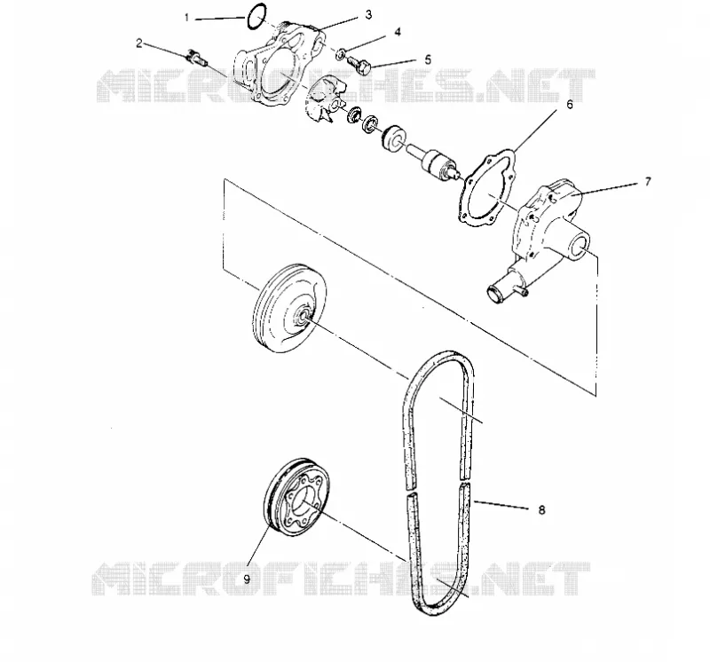 POMPE A EAU 440 0952760, 440 SKS 0952560,  and EUROPEAN 440 SKS E952560 (4929032903C009)